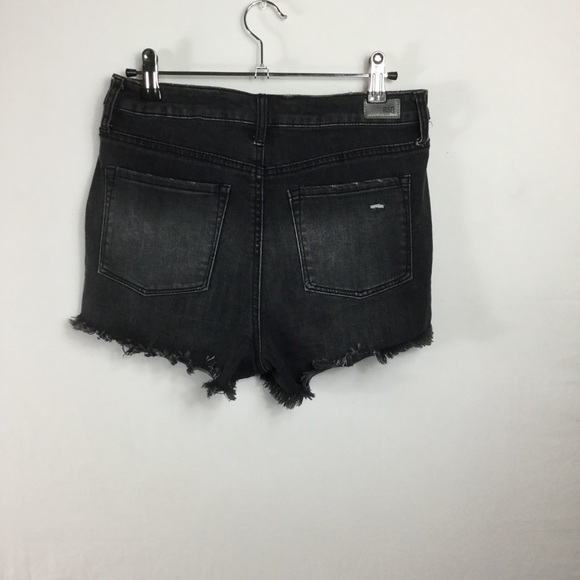 RSQ Buttonfly rawhem distressed highwaisted shorts - Picture 2 of 11